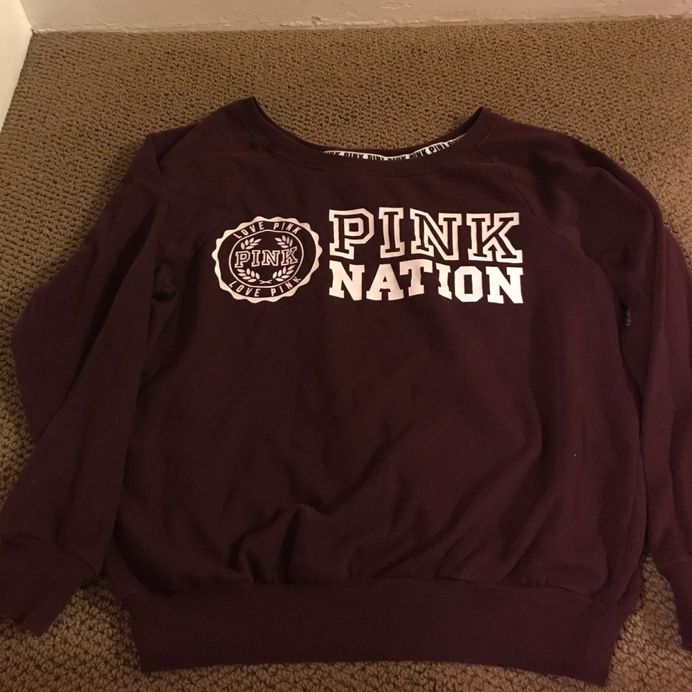 Pink Nation pullover sweatshirt