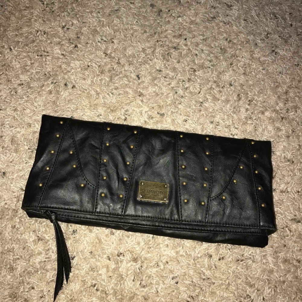 Element leather studded wallet