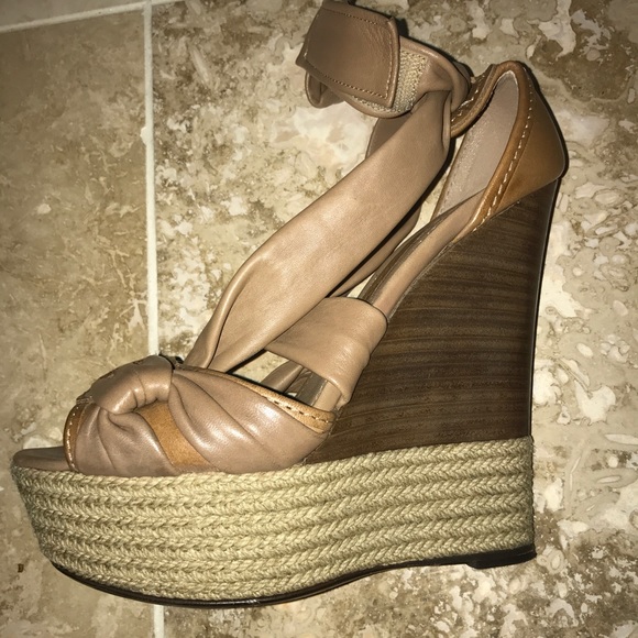 LEATHER AND HOUSE ESPADRILLES WEDGE SANDALS - Picture 5 of 5