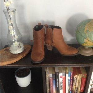 Cognac Steve Madden Ankle Boots