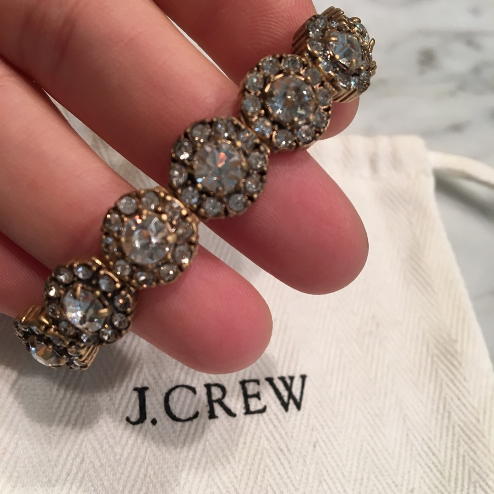 J.CREW Factory Burnished Gold Bracelet w/ Dust Bag