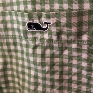 Vineyard Vines Green Gingham Buttondown