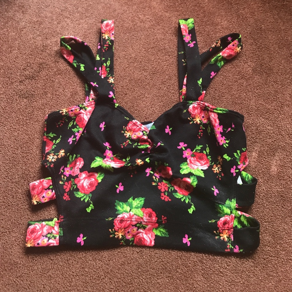 Floral crop top
