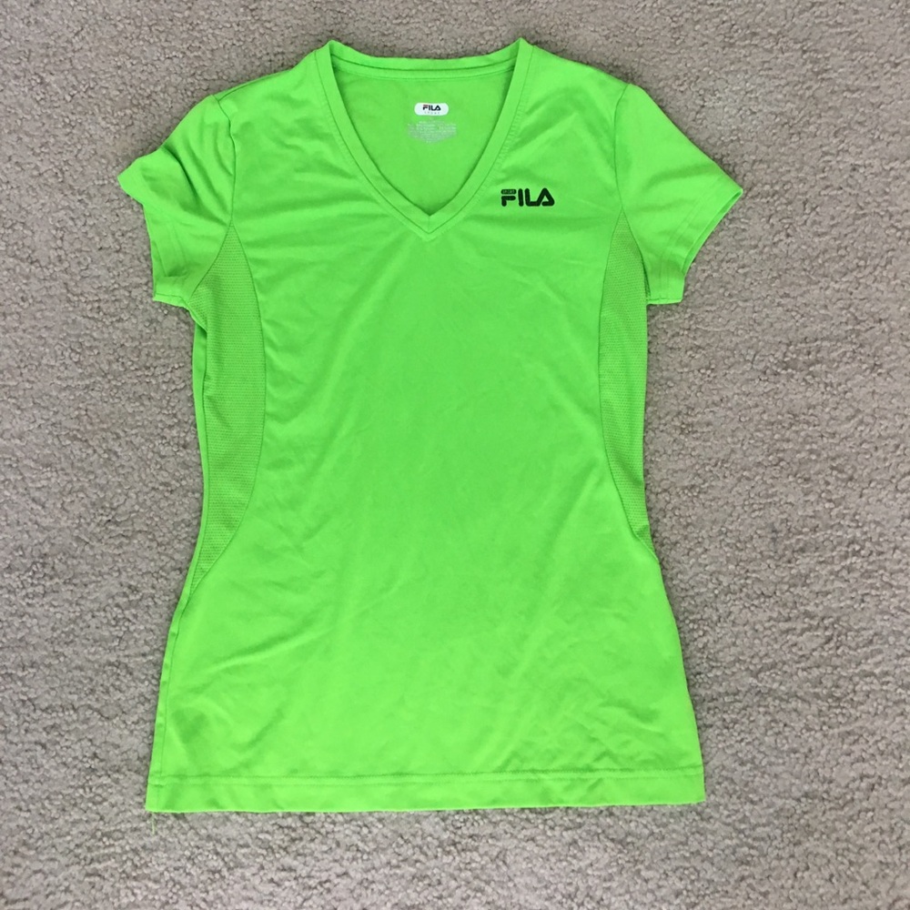 Bright green Fila work out shirt