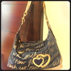 Beautiful Coach 👜 1941 pattern gold and blue 💙