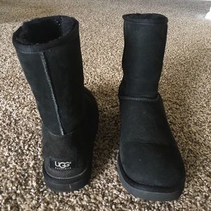 Solid black Ugg boots