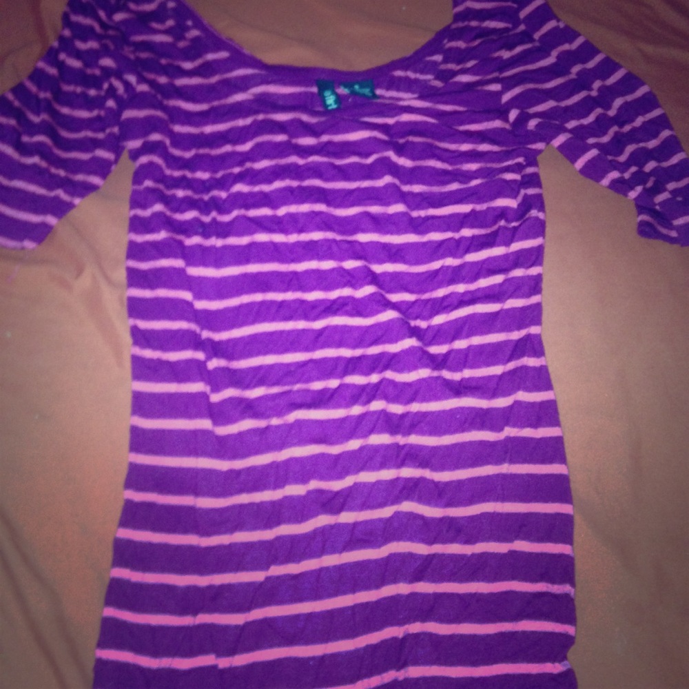 Ultra flirt stripped blouse