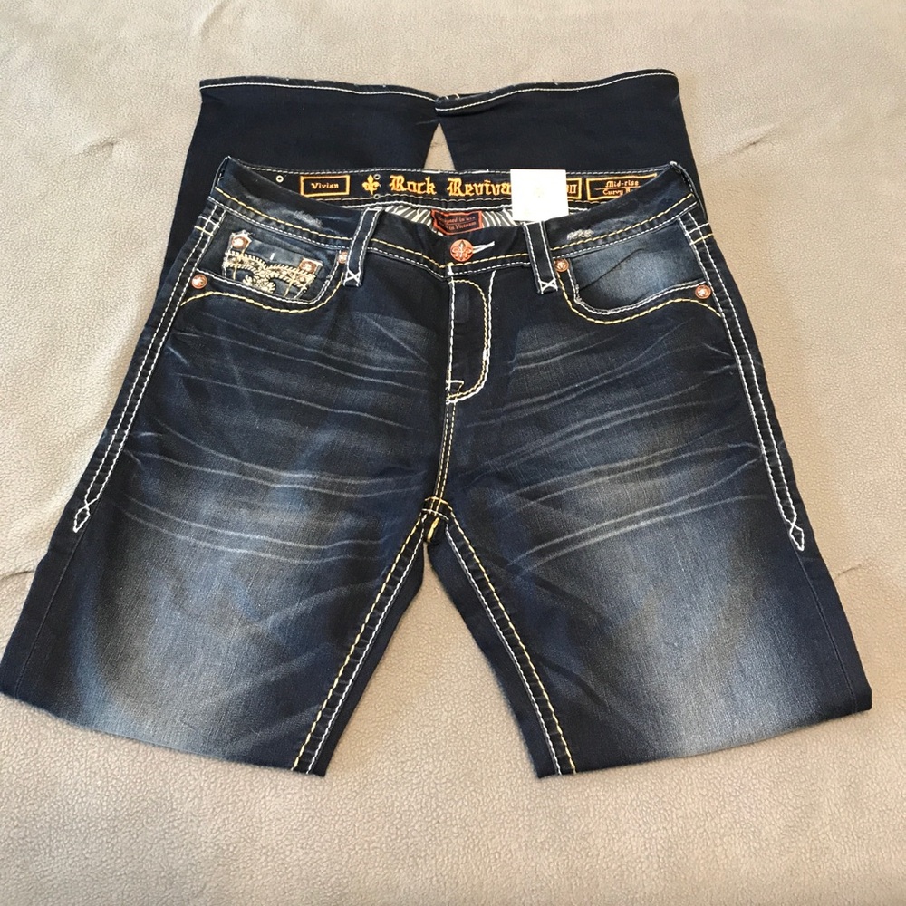 Rock Revival Jeans women's 30/32 mid rise