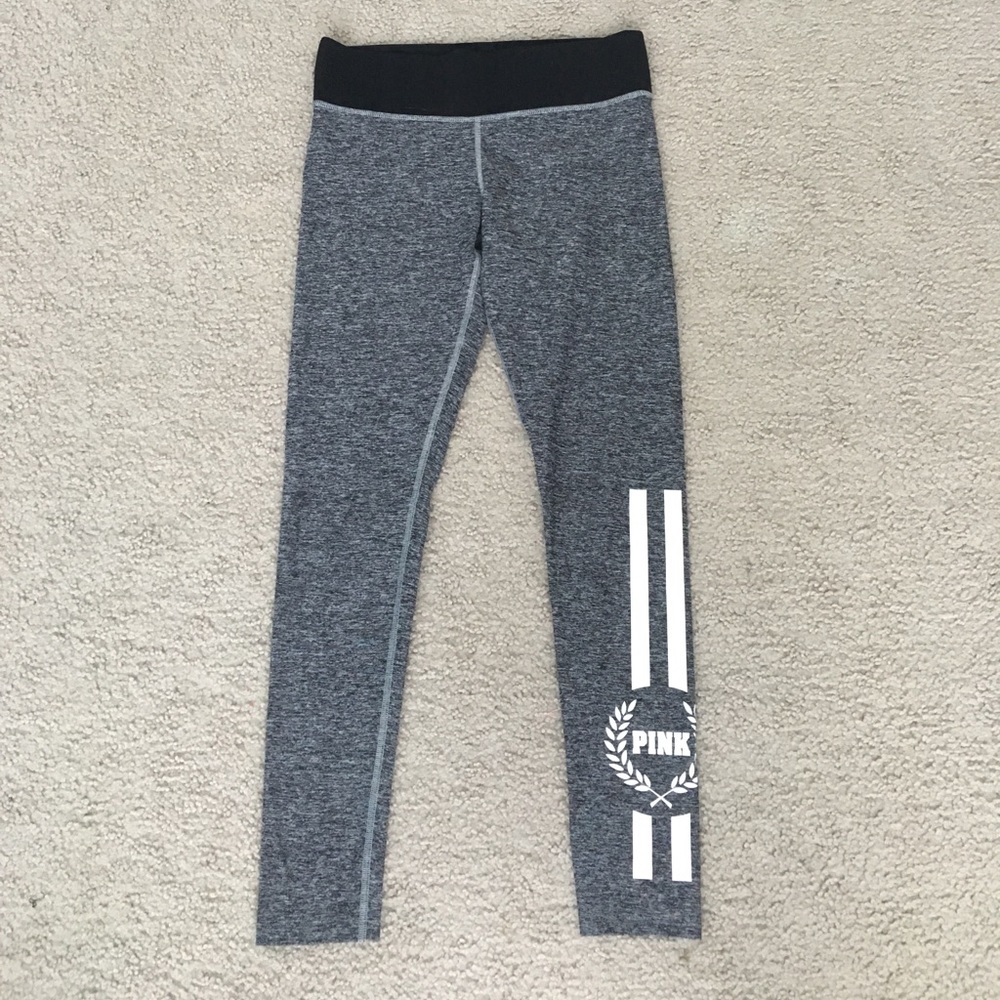 PINK dark grey workout leggings