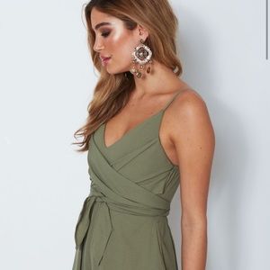 New With Tags: Wednesday Romper  in Olive