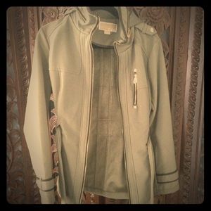Olive belted Michael Kors jacket, size medium