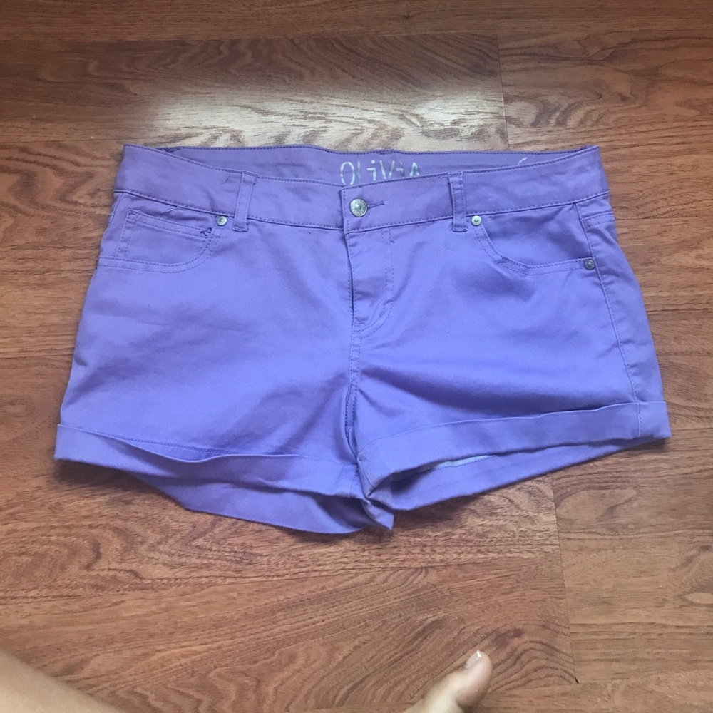 Purple shorts from Delias