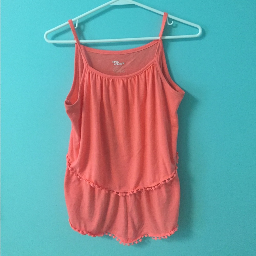 A Fashionable Tank Top with Ruffles