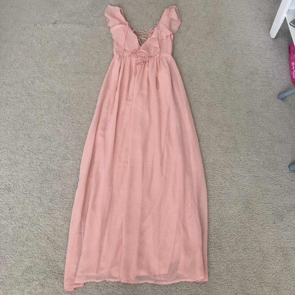 Forever 21 blush pink maxi dress