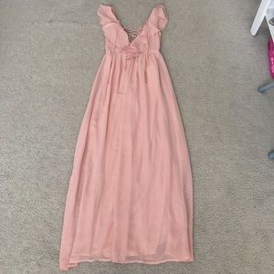 Forever 21 blush pink maxi dress