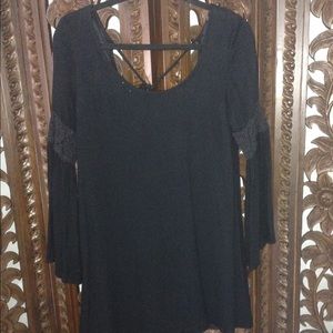 Black backless Lulus dress, size medium