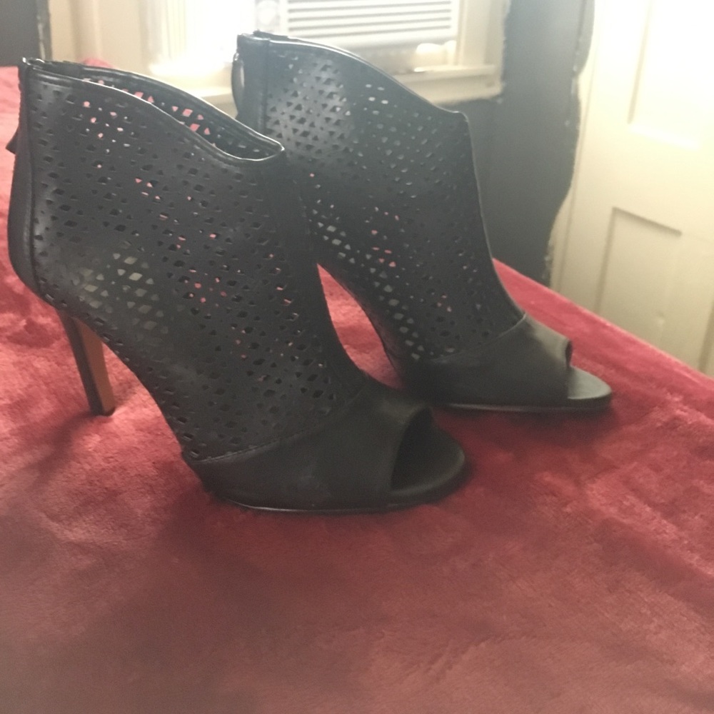 Peep Toe Heel Booties