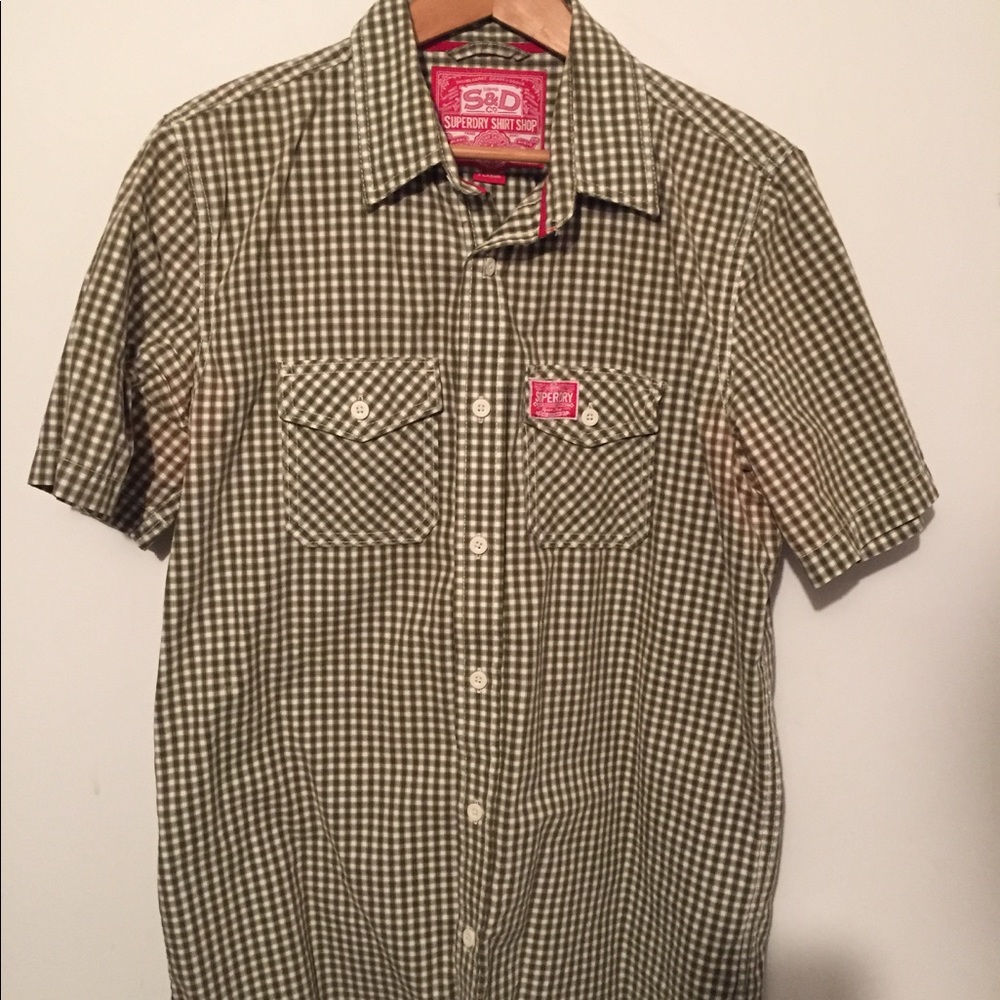Mens super dry button down