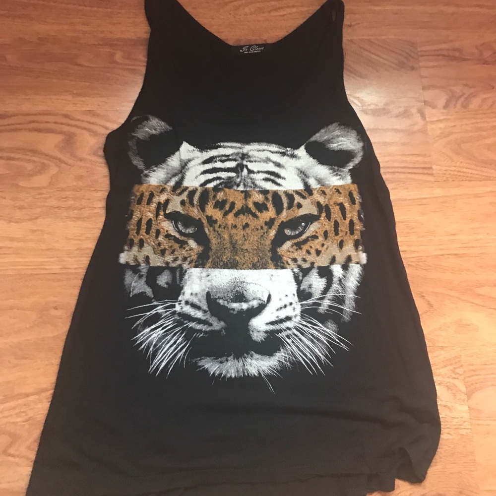 Blank tiger tank top