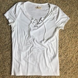White Hollister Top