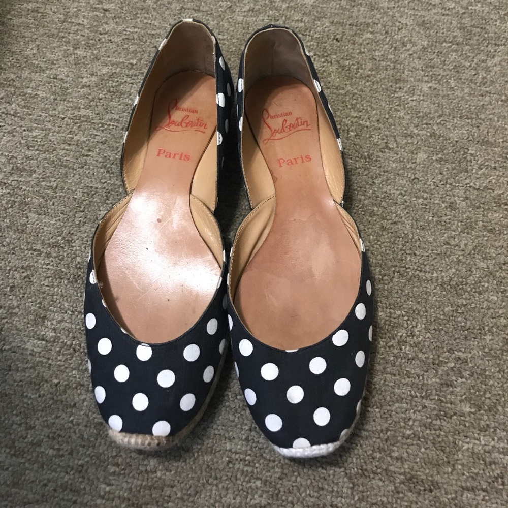 CL polka for espadrille flats