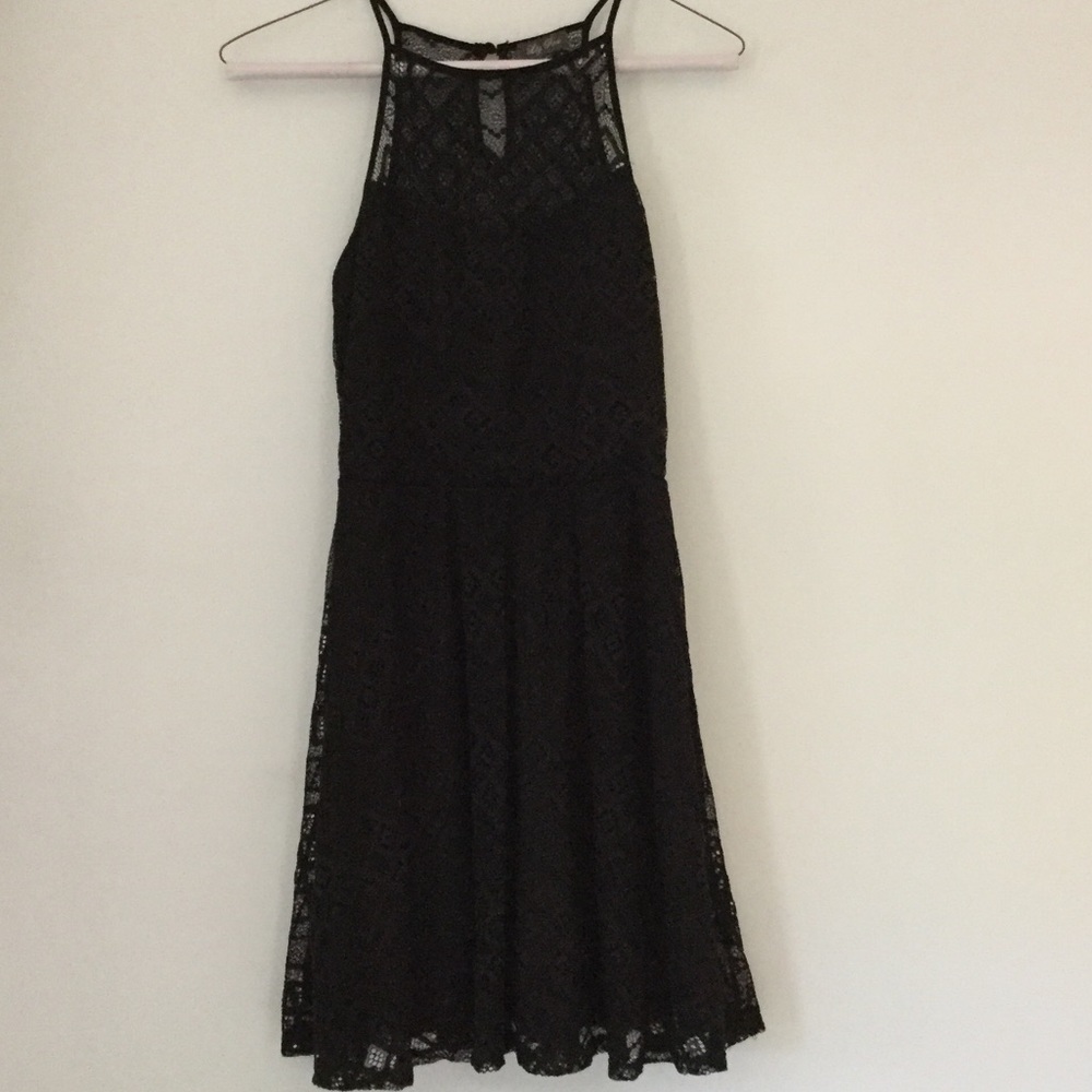 Black lace dress!