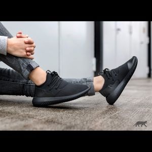 Adidas Originals Black Tubular Entrap Sneakers