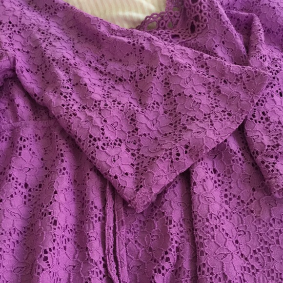 Purple lace dress, Laundry, M - Picture 4 of 6