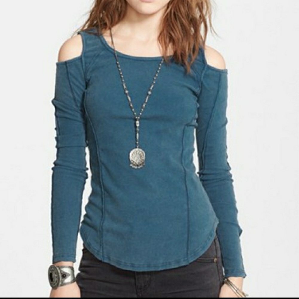 Free people cold shoulder top