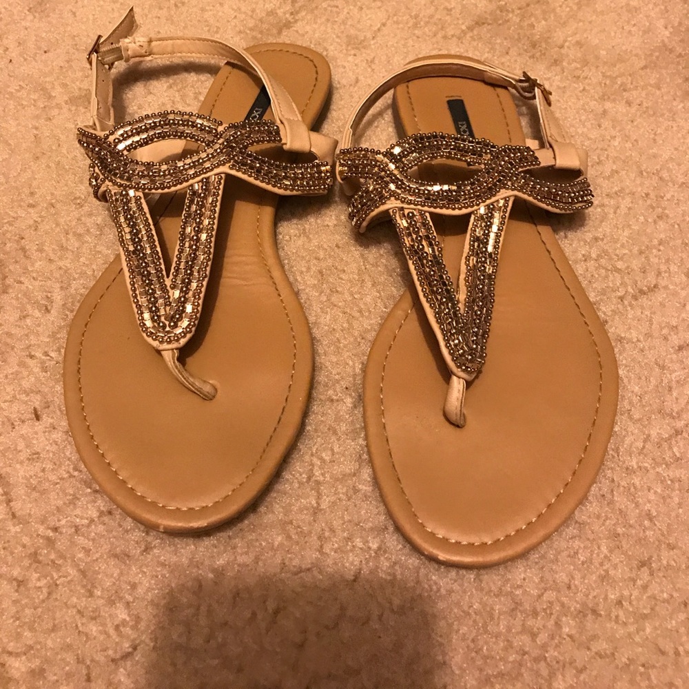Forever 21 jewled sandals