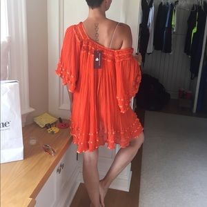 Jen' pirate booty Janis tunic in orange