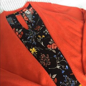 Old Navy Orange Cardigan Sweater Size XXL