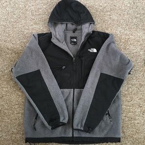 Men's North Face Black/Gray Denali Fleece Jacket