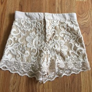 Lace shorts