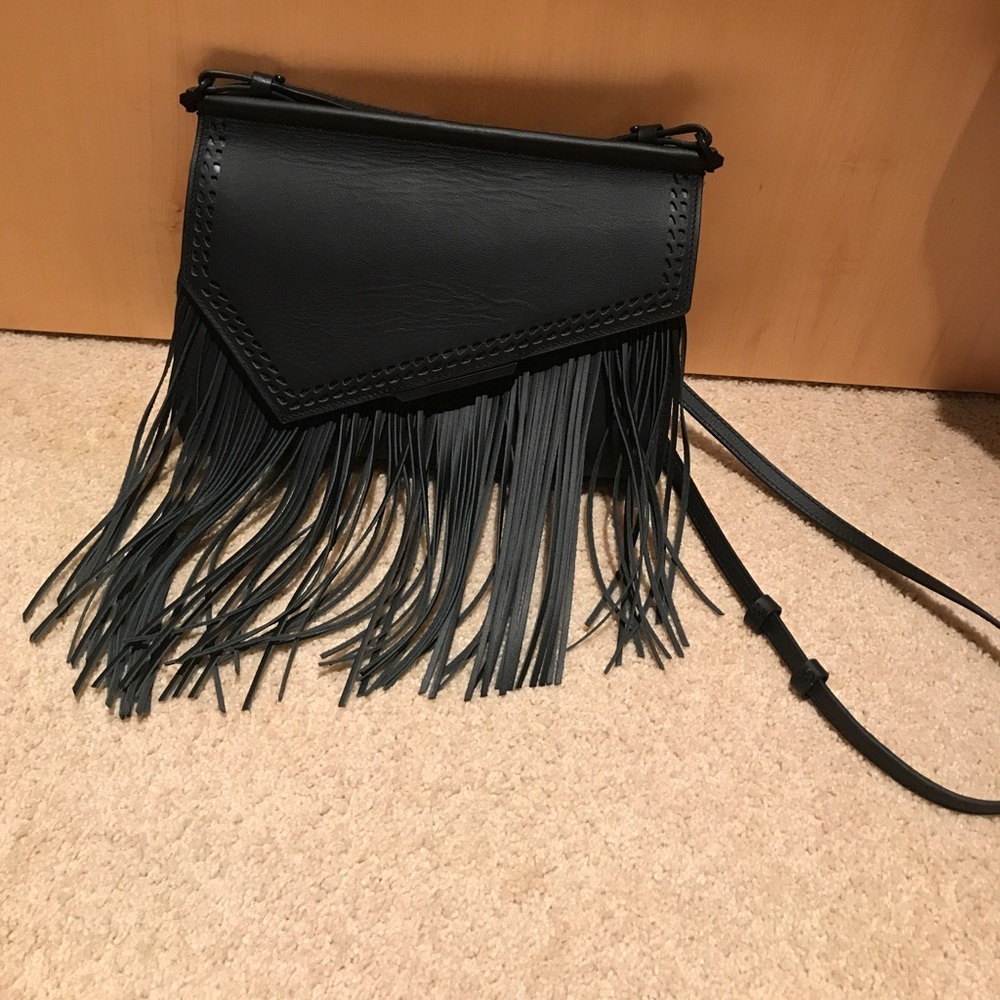 Kendall + Kylie Ginza Fringe Purse - Black