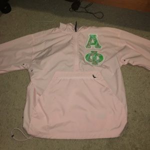 Alpha Phi rain jacket!