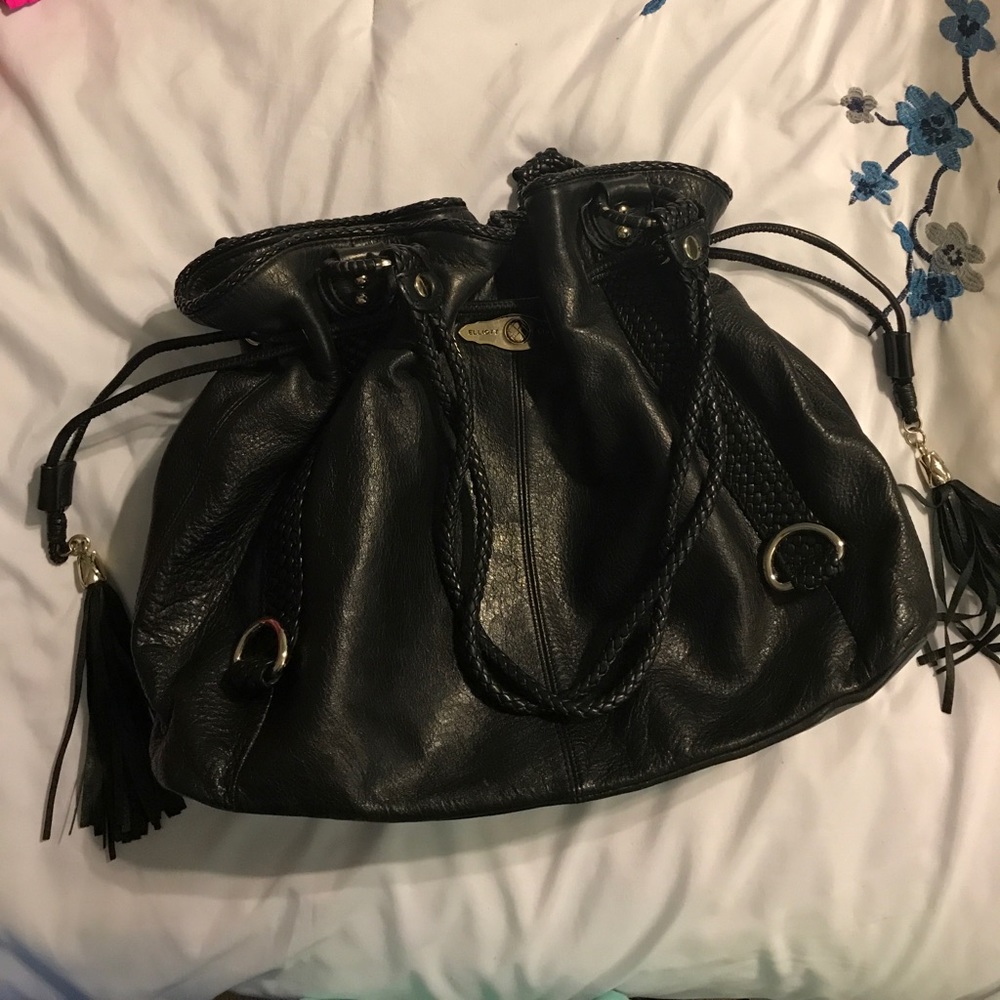 Flash Sale Elliott Lucca cinch bag black leather