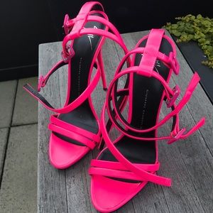 Giuseppe Zanotti Neon Pink Heels