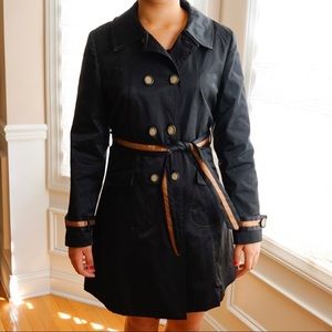Cynthia Rowley Black and Tan trench