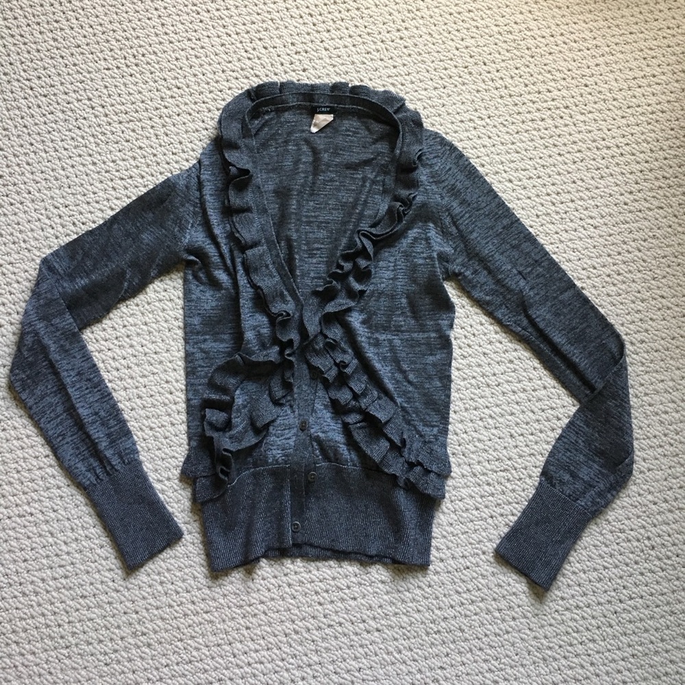 J Crew ruffle sweater