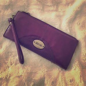 Purple Patent Leather wallet/wristlet