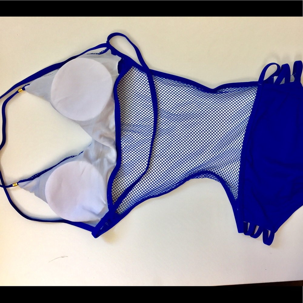Blue swimming suite one piece sw258 - Picture 3 of 3