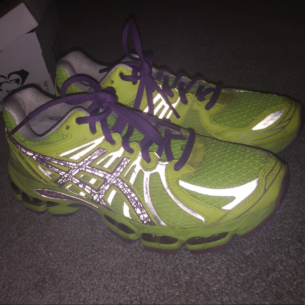 Yellow/Purple Gel Asics