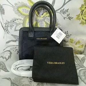 NWT!!! Black Leather Vera Bradey Bag