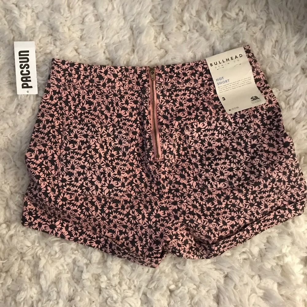 Pacsun high rise floral shorts