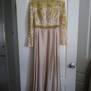 Elegant gold dress