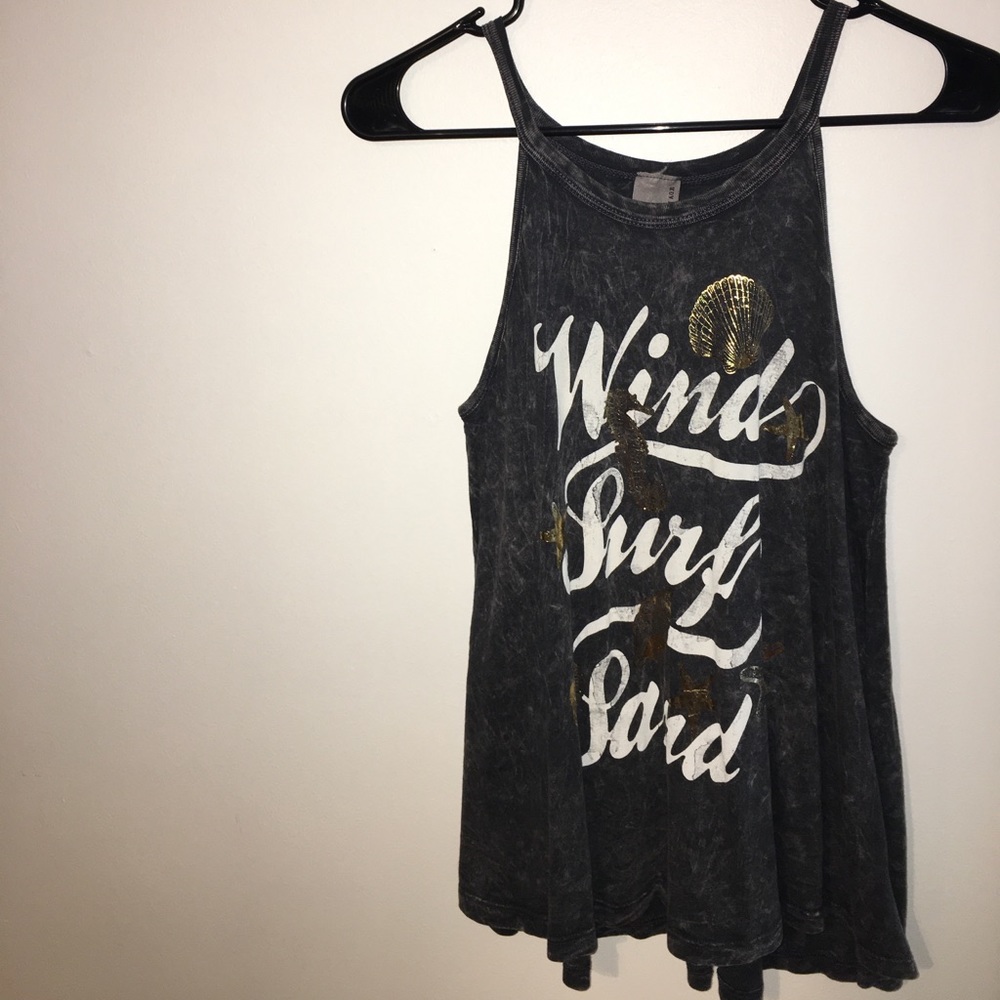 smokey grey halter top