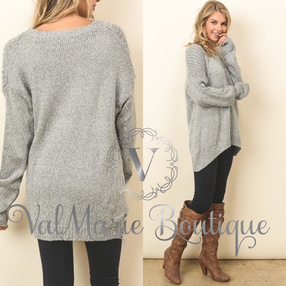 📍SZ S LAST 1- Wool Blend Oversized Comfy Sweater - Picture 3 of 3