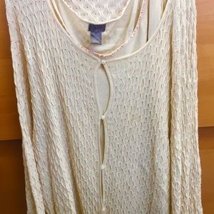 Sigrid Olsen jeweled twin set - Plus size