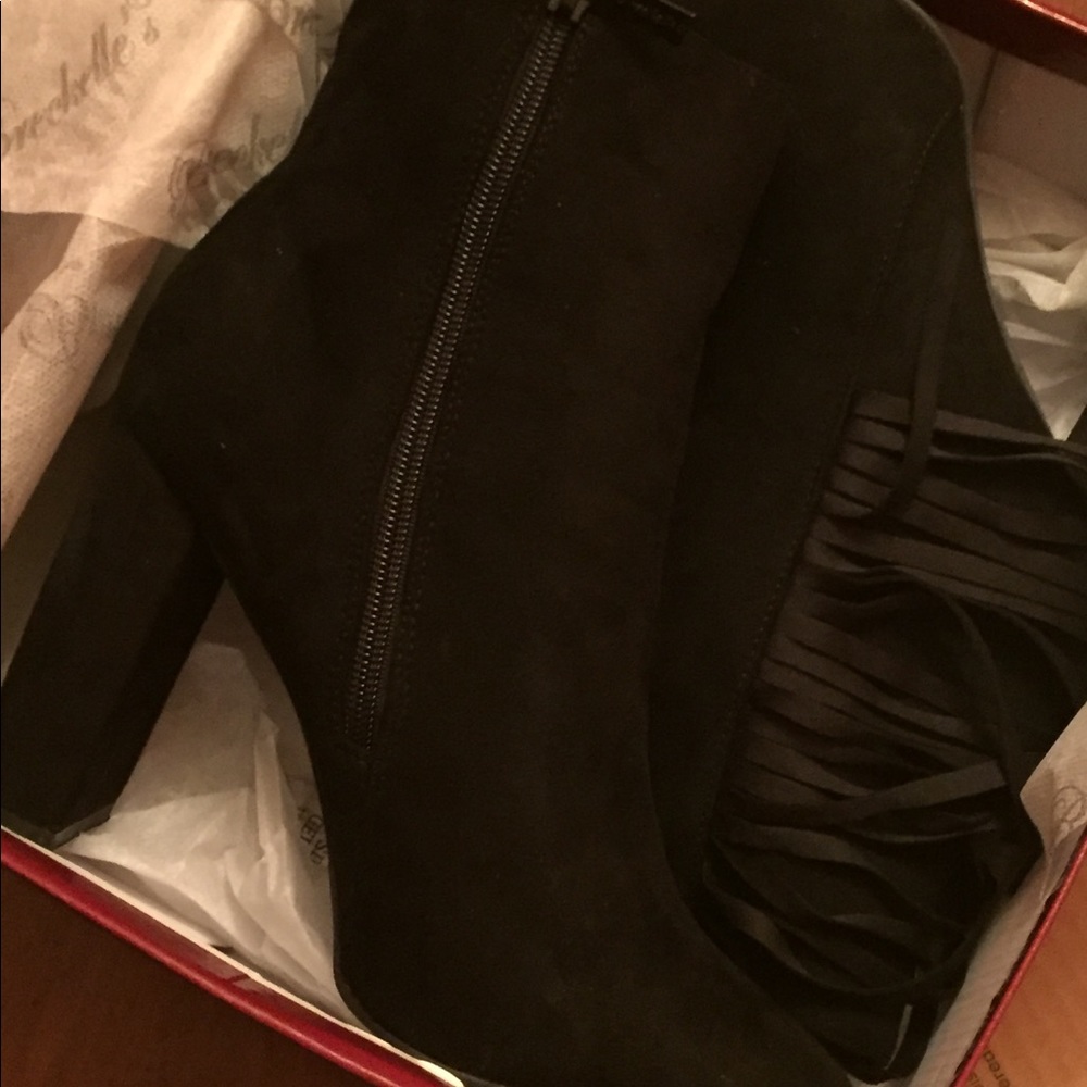 Fringe Ankle Boots